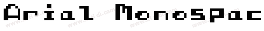 Arial Monospace字体转换